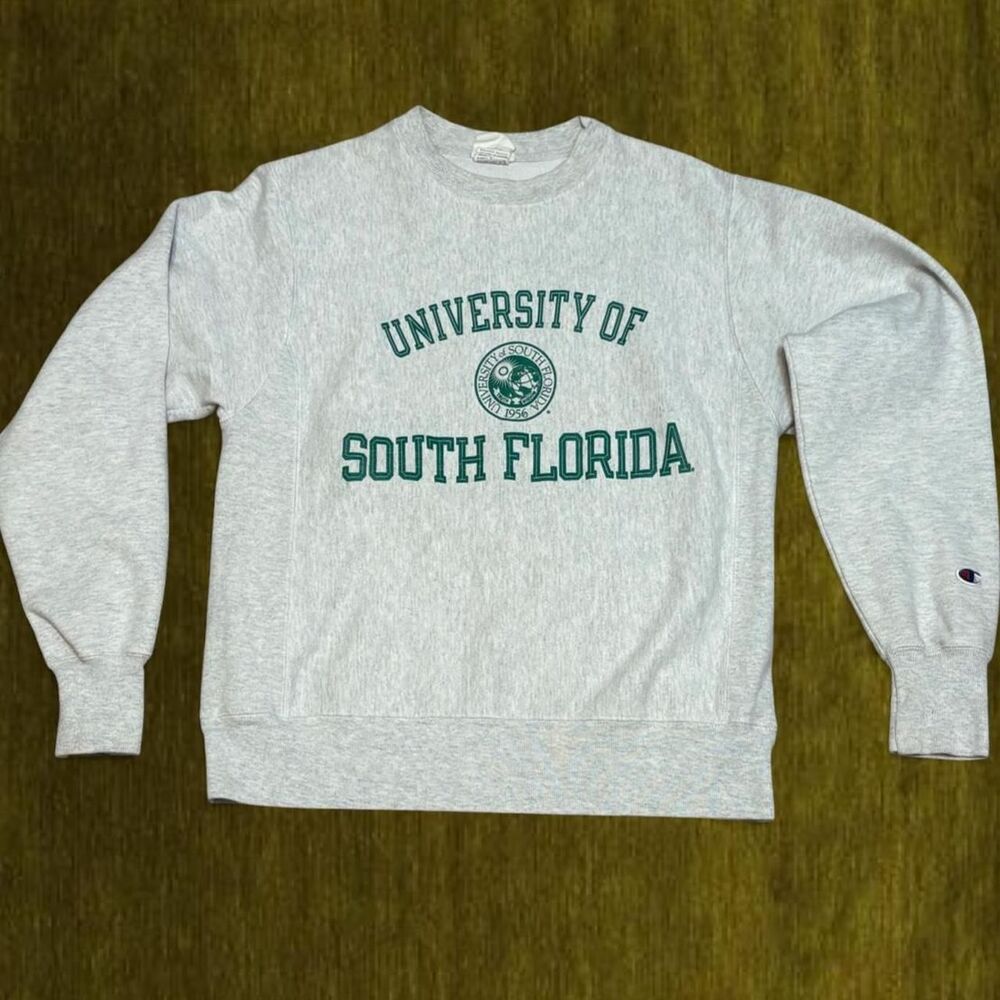 Vintage Collegiate USF Champion University of South Florida Crewneck Sweatshirt